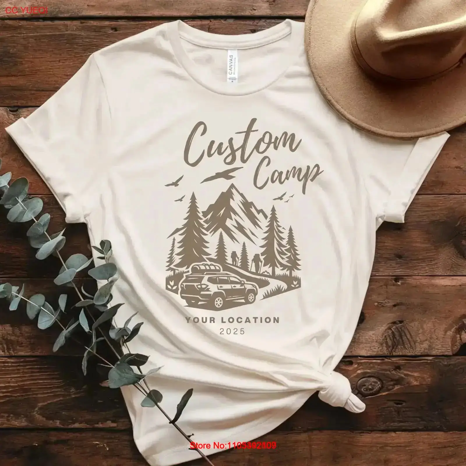 Camiseta de campamento persona - Outdoor Adventure Locations reseña y precio