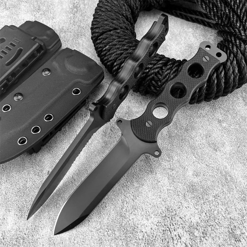Cuchillo Recto Portátil para E - Survival Knife Full Tang reseña y precio