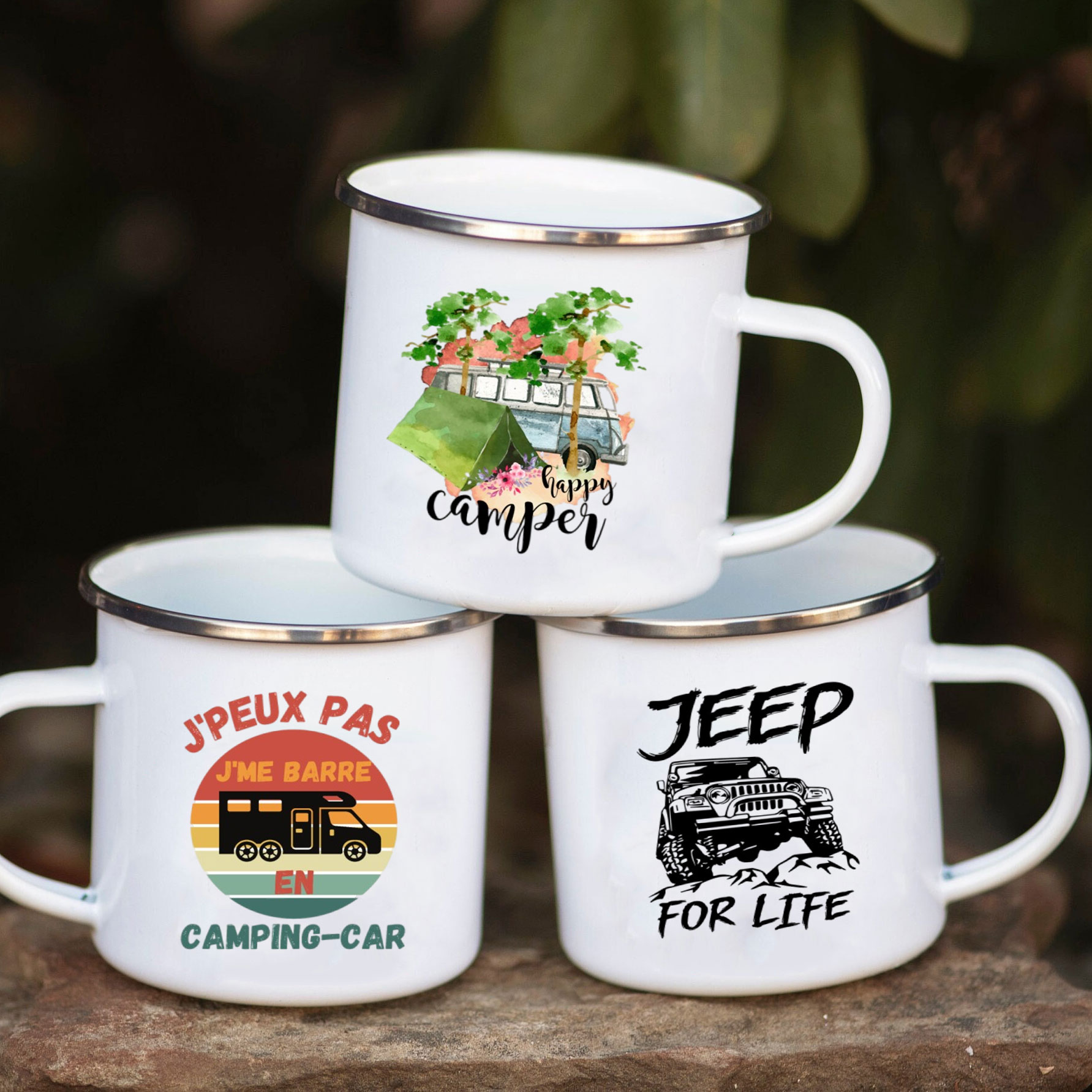 Taza de esmalte para coche de  - Outdoor Adventure Festival reseña y precio